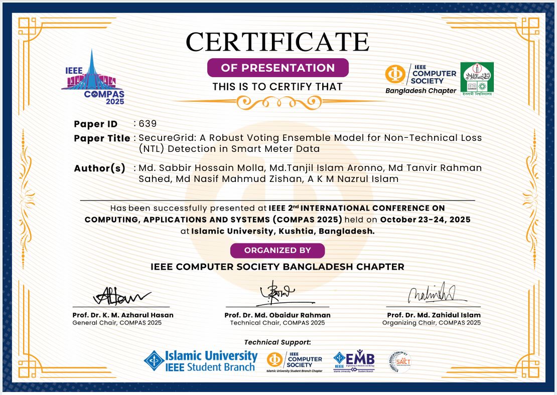 Certificate — COMPAS 2025