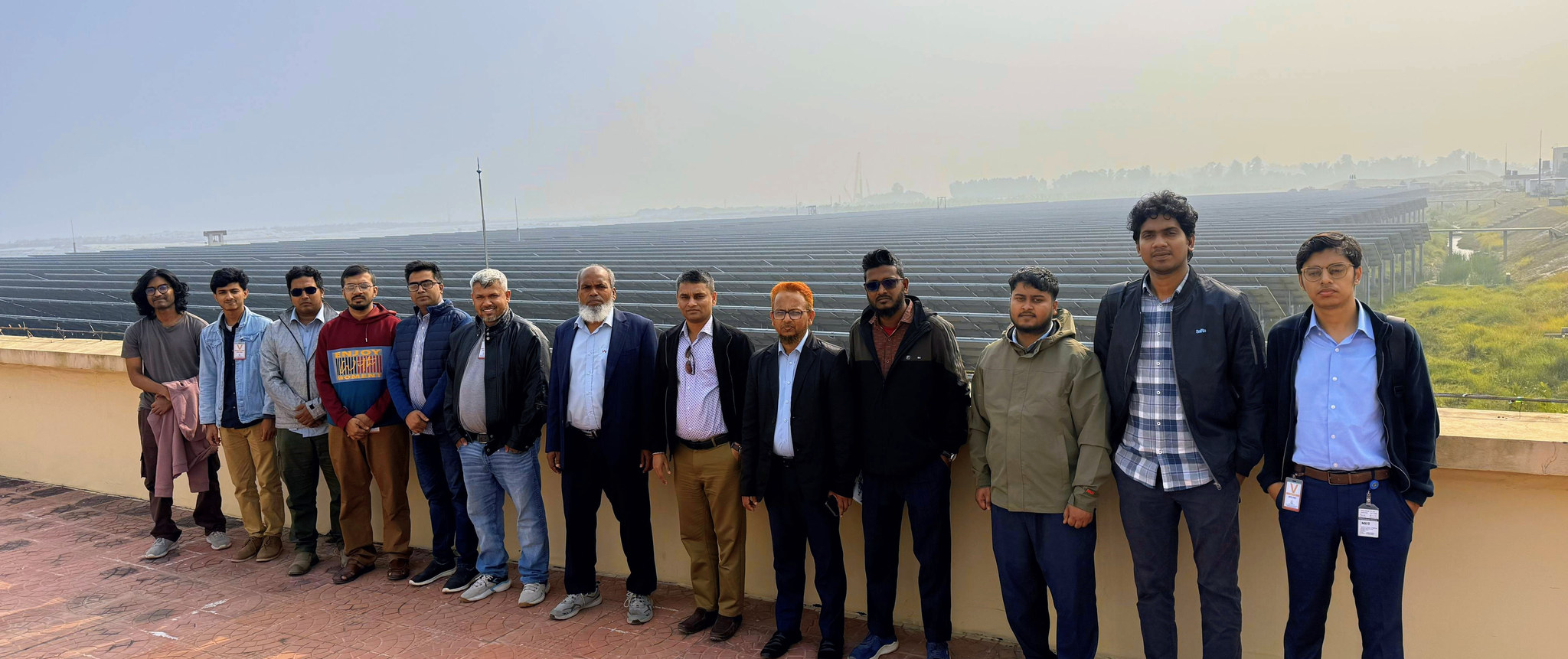 SolarDT project team at the solar plant